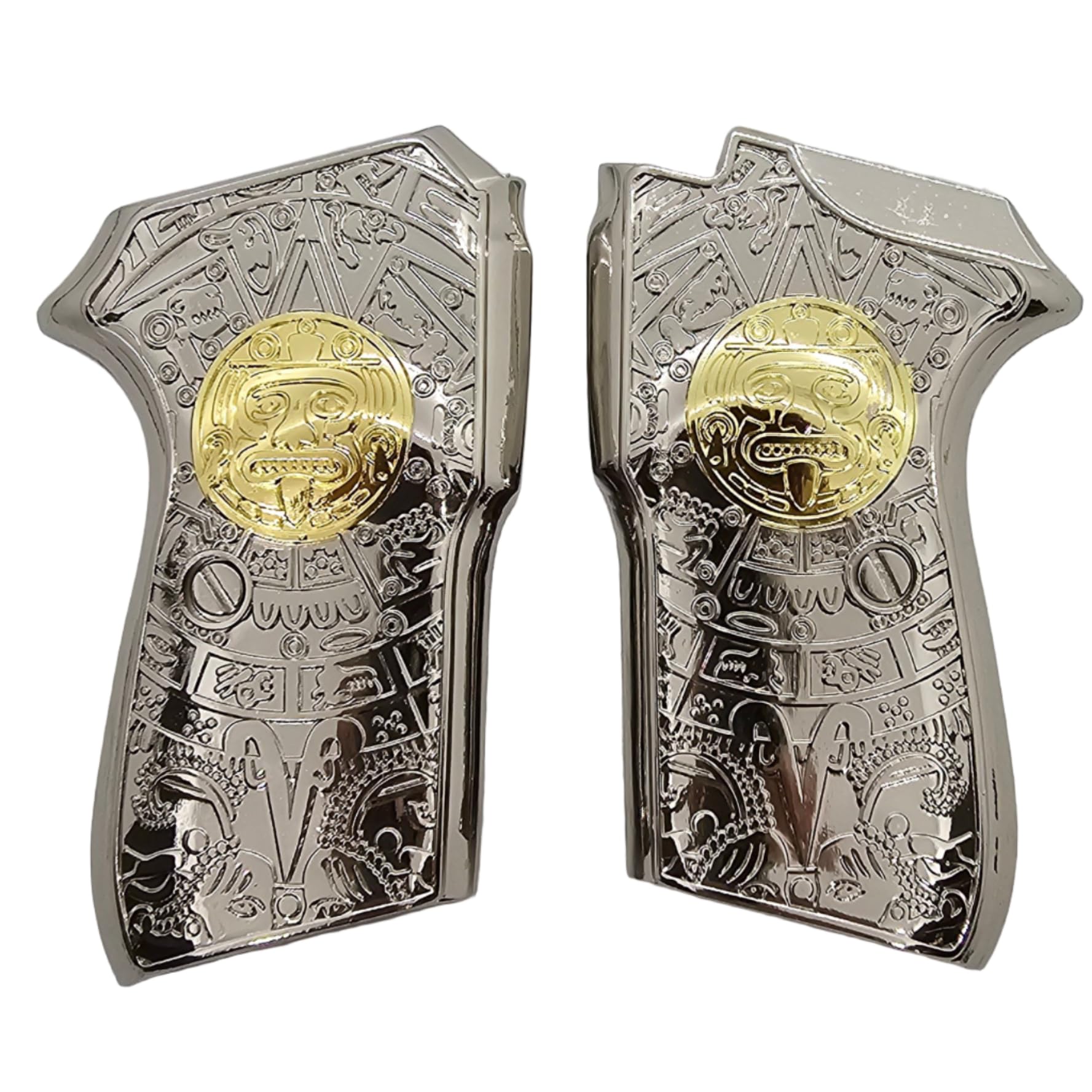 Amazon.com: Metal Nickel Gold Plated Grips Compatible with Bersa